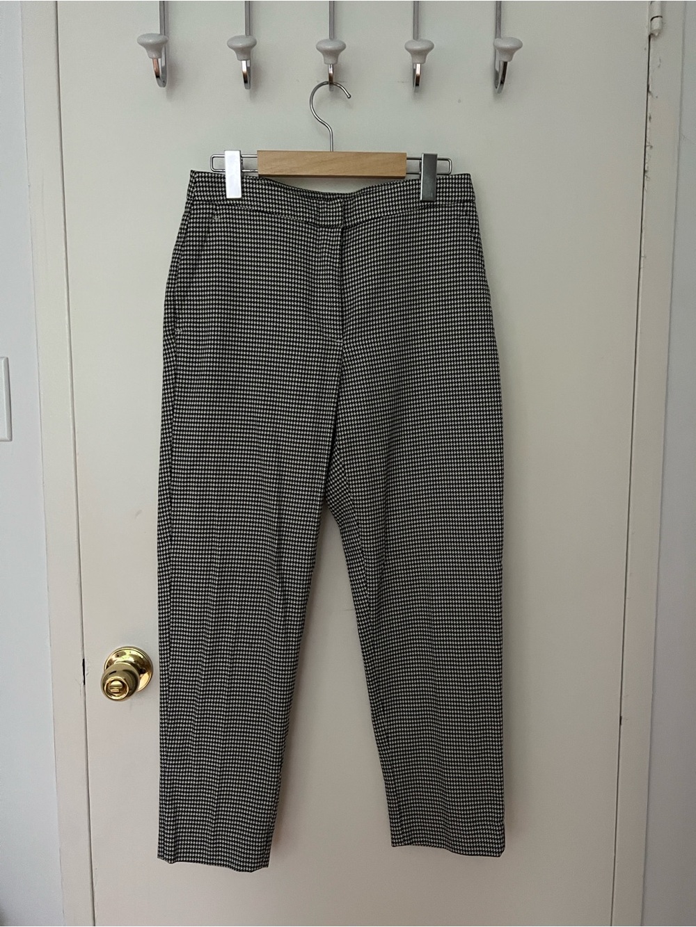 H&M Black and White Houndstooth Dress Pants